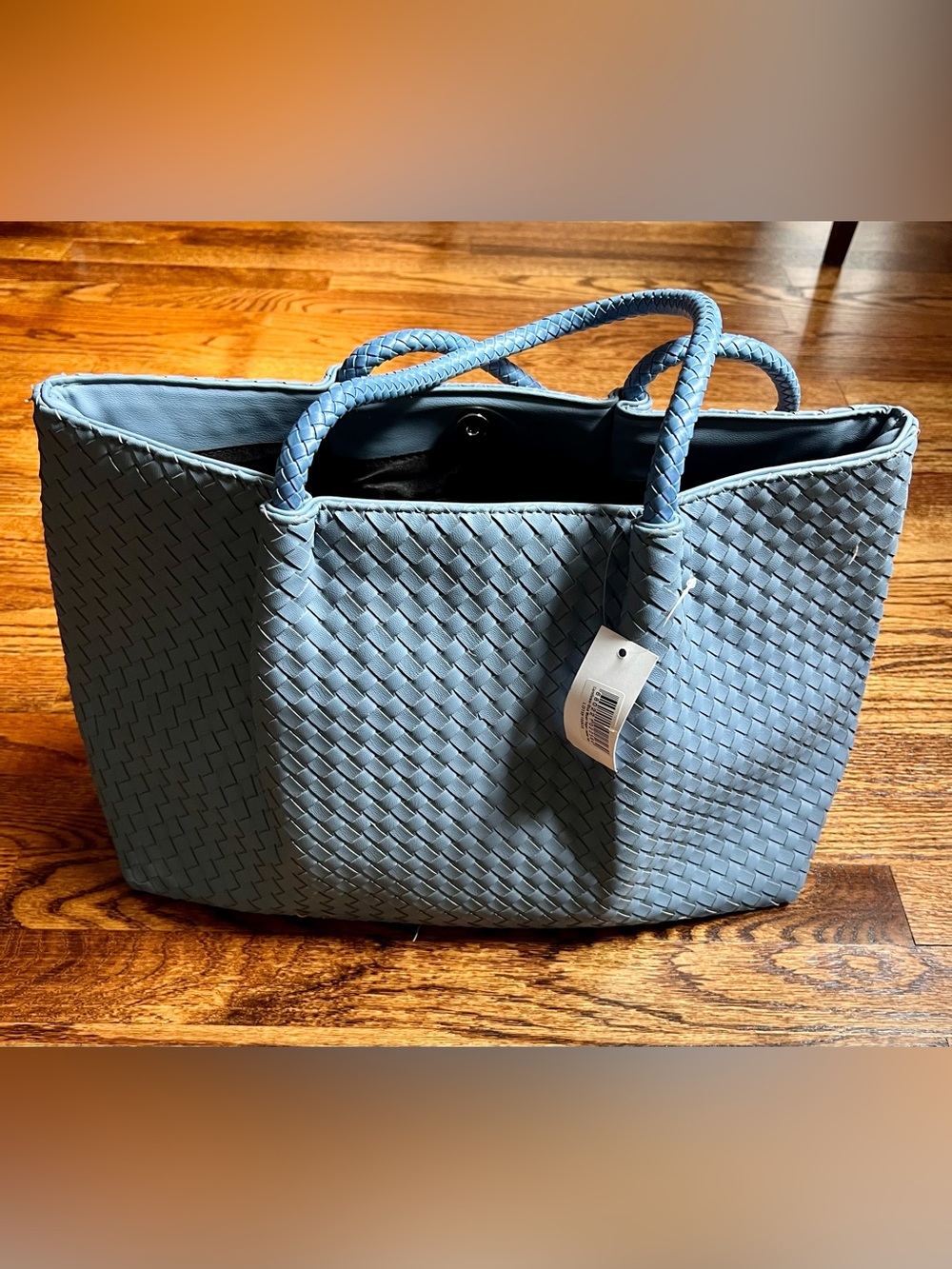 Lulu Dharma Woven Vegan Leather Tote